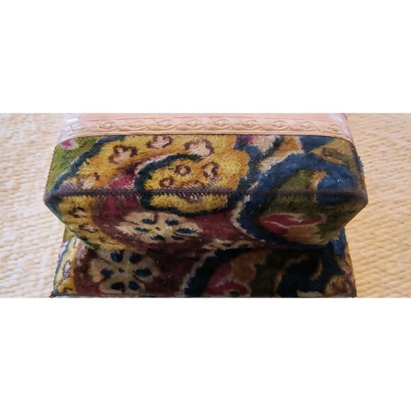 Antique Victorian Art Nouveau Pressed Celluloid & Velvet Brush/Comb Storage Box - Picture 3 of 8